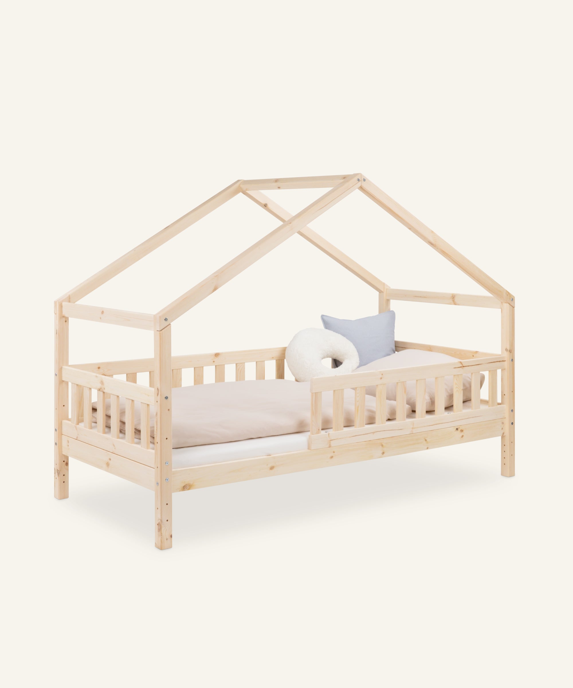 ehrenkind-panorama-hausbett-lille-aus-kiefer-gro-es-bodenbett-f-rs-kinderzimmer image 1