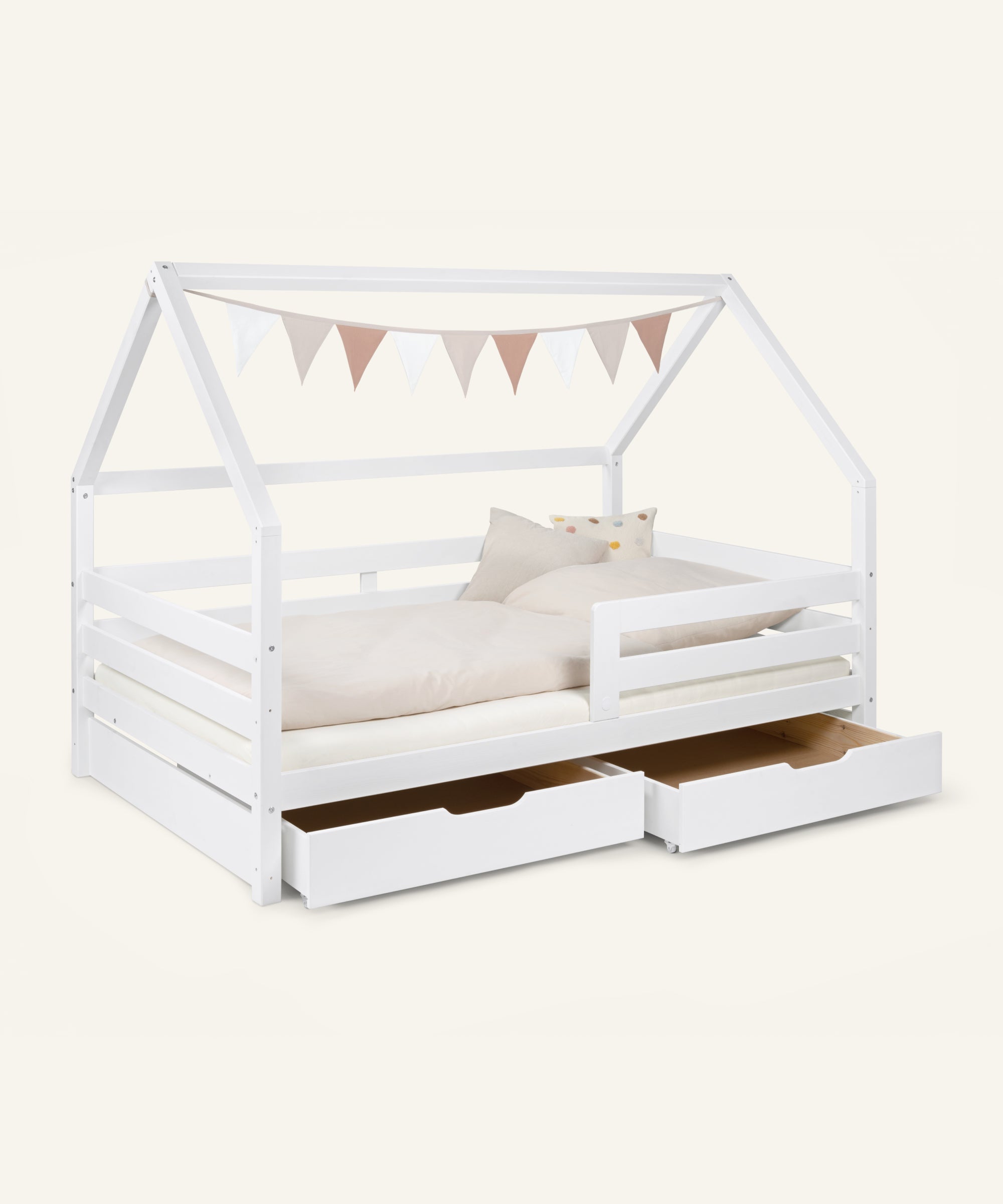 ehrenkind-hausbett-sona-kiefer-wei-h-henverstellbar-2-in-1 image 8