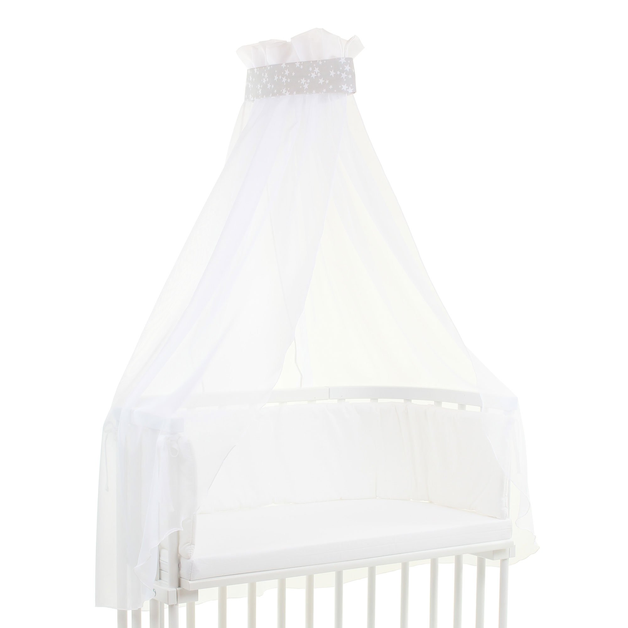 babybay-himmel-piqu-mit-band-f-r-alle-modelle-bis-96-cm-l-nge-perlgrau-sterne-we image 3