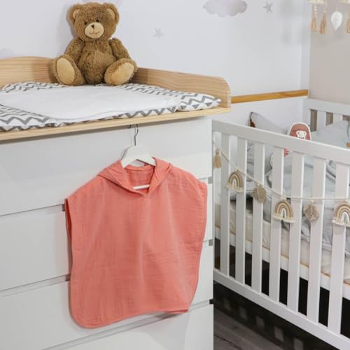 puckdaddy-badeponcho-sanna-musselin-koralle-baby-badetuch image 8