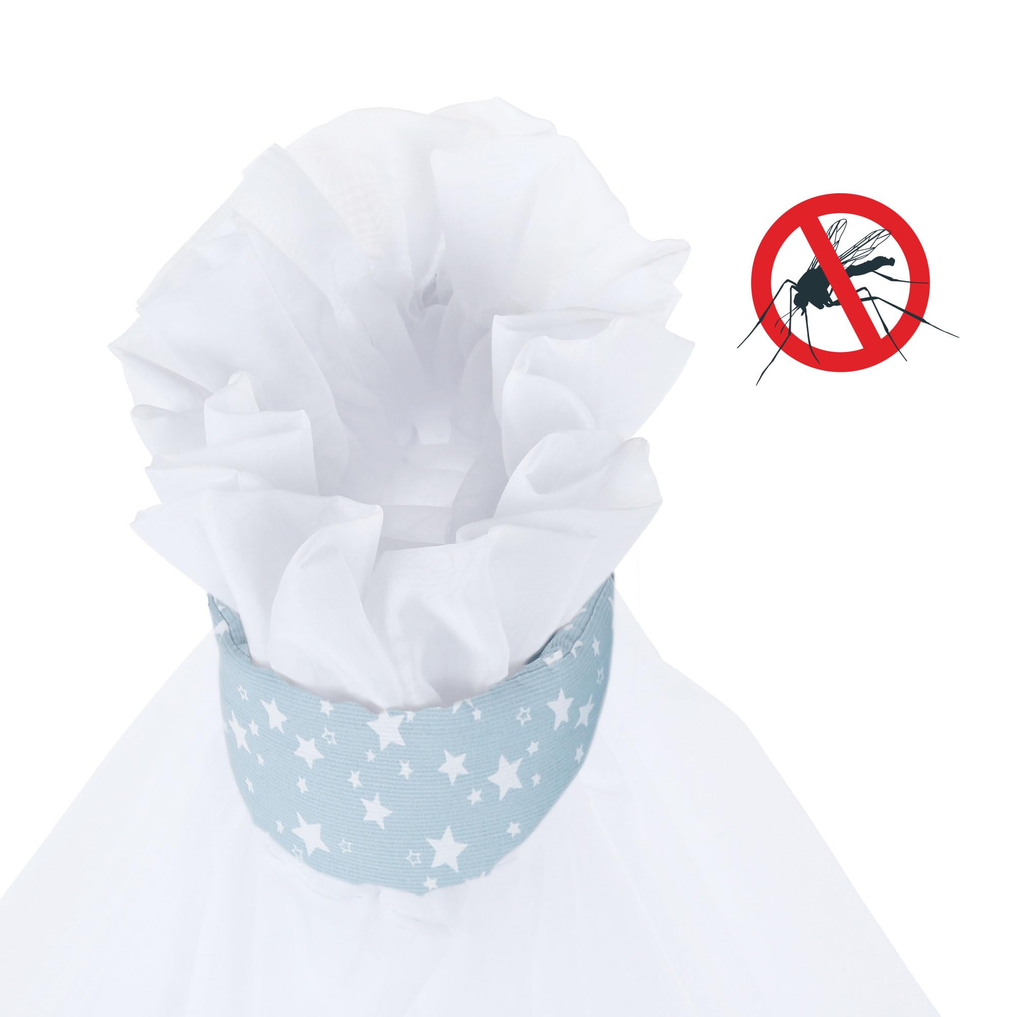 babybay-moskitoschutz-und-himmel-piqu-mit-band-azurblau-sterne-wei-f-r-alle-mode image 3