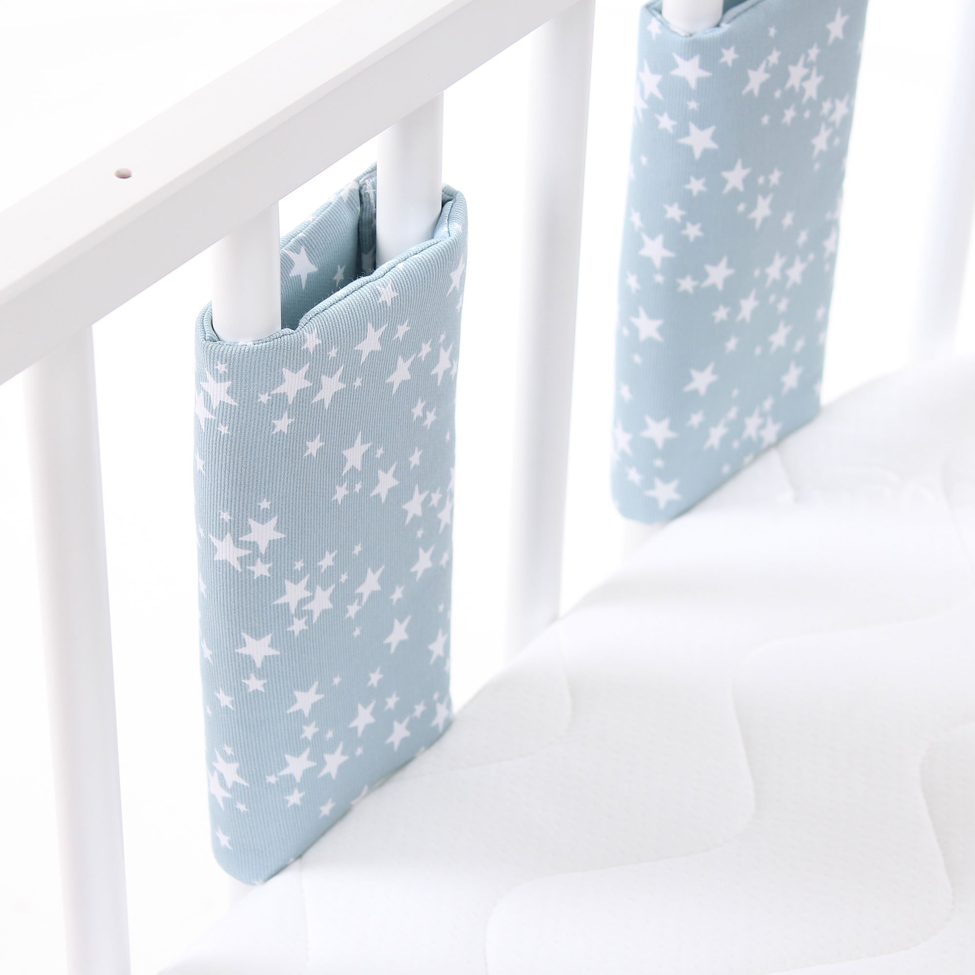 babybay-nestchen-ultrafresh-piqu-passend-f-r-modell-azurblau-sterne-wei image 2