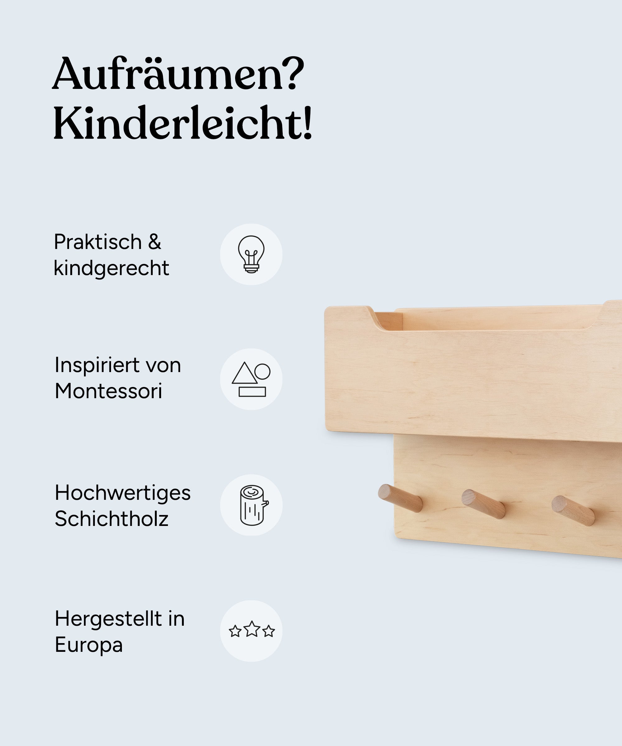 ehrenkind-kindergarderobe-aus-birkenschichtholz-mit-ablagefach-und-buchenholz-ha image 2