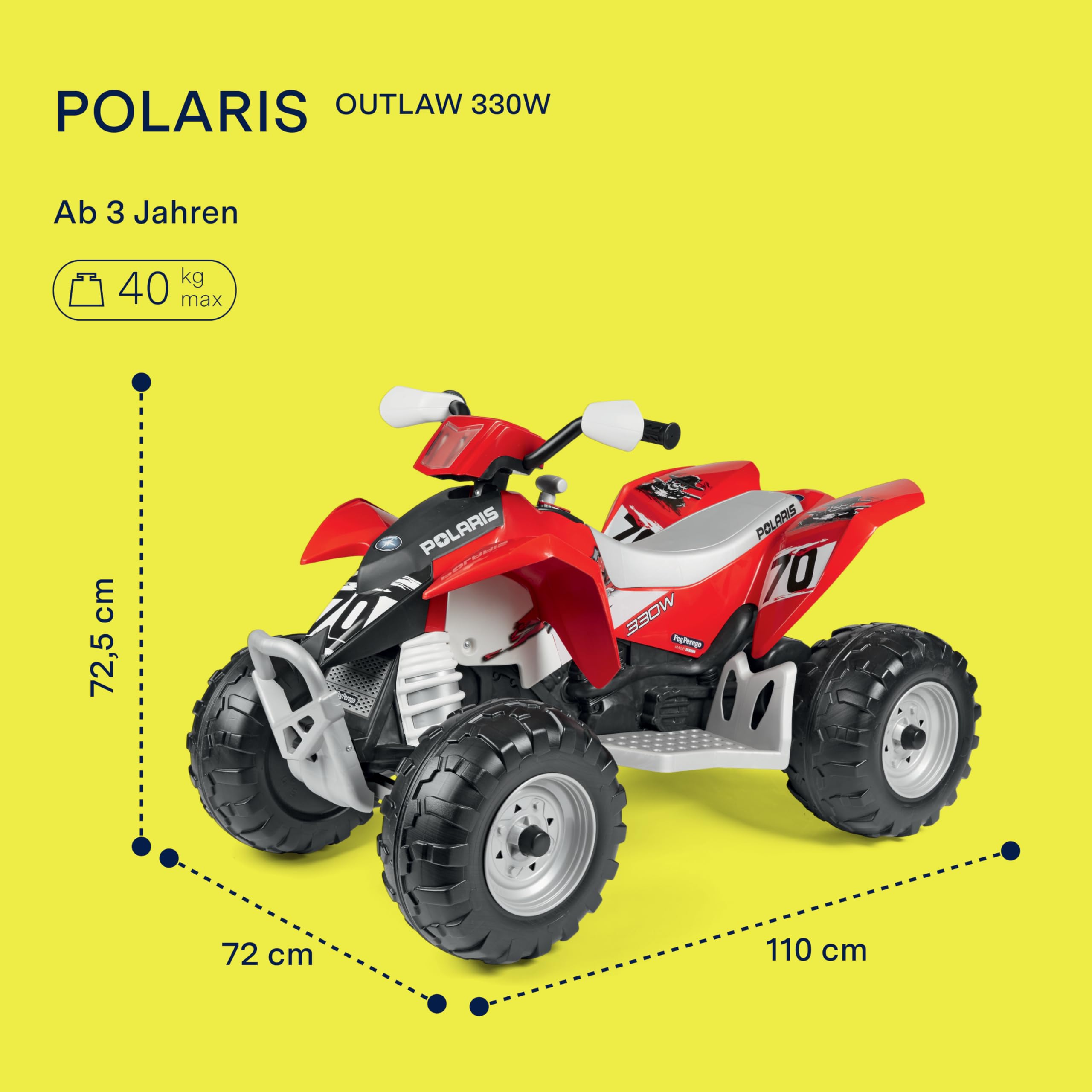 peg-perego-polaris-outlaw-330w-elektro-quad-f-r-kinder-ab-3-jahren-12v-akku-2-g- image 2