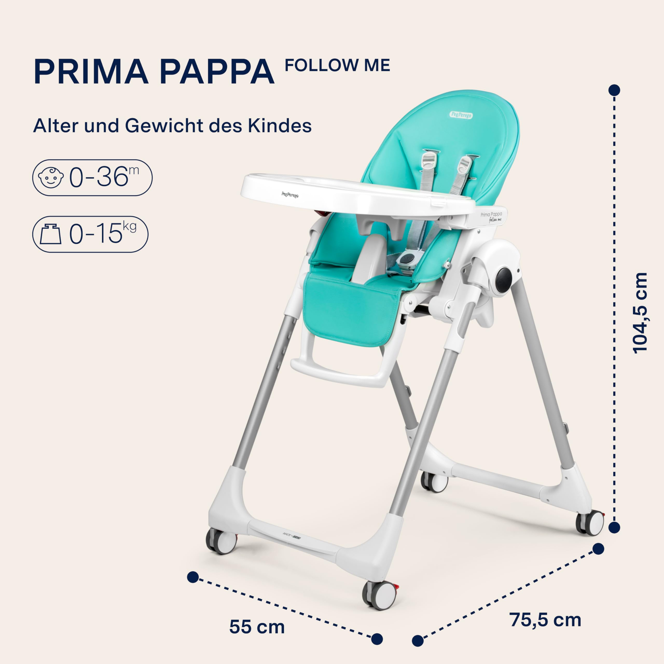 peg-perego-prima-pappa-follow-me-hochstuhl-neigbar-liegefunktion-4-r-der-faltbar image 2