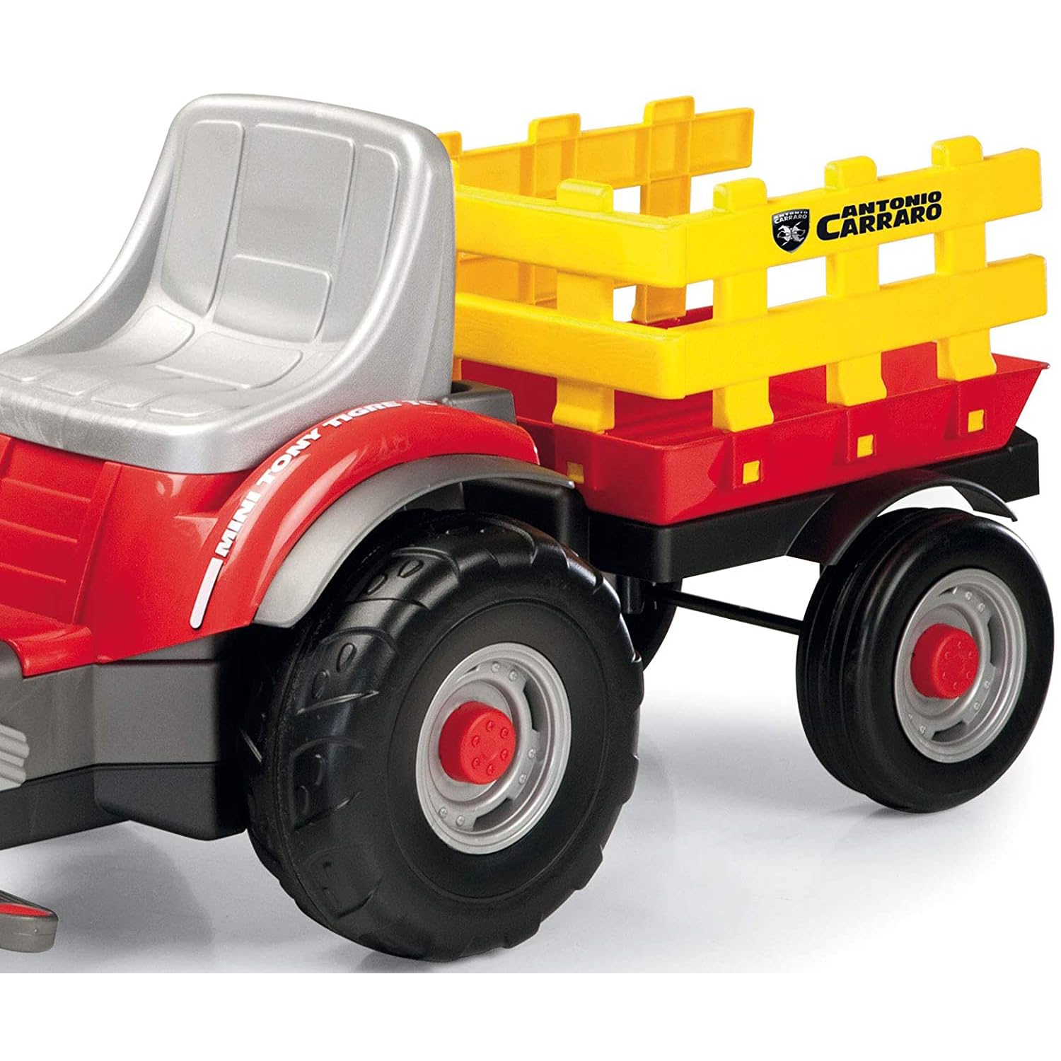 peg-perego-mini-traktor-mit-pedalen-f-r-kinder-ab-2-jahren-inklusive-anh-nger image 7