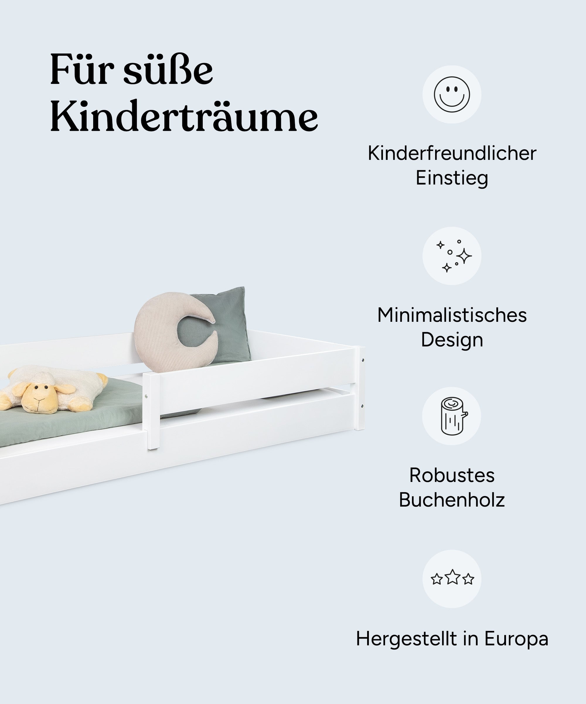 ehrenkind-bodenbett-nova-b-ware-buche-wei-90-200-cm image 3