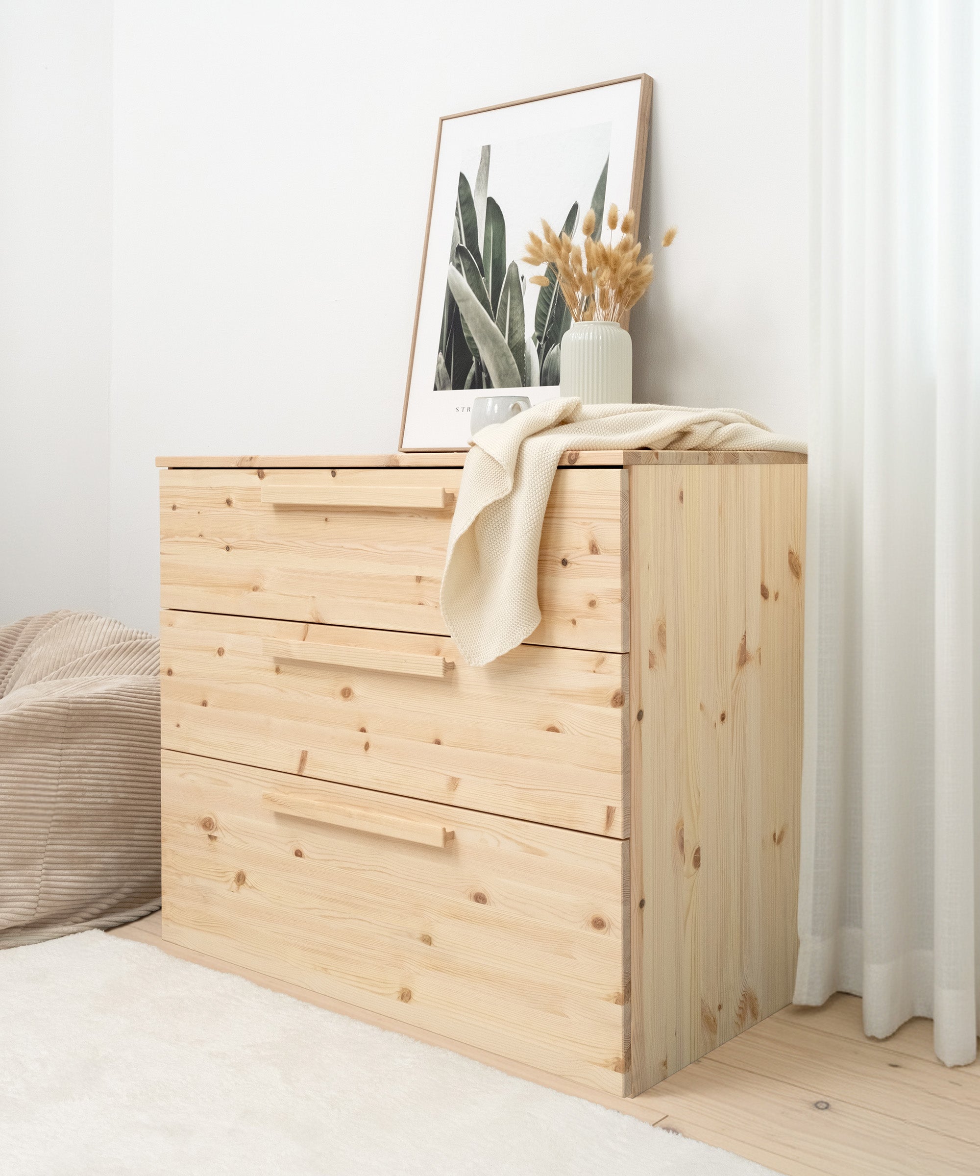 ehrenkind-kommode-linia-mit-rollschublade-kiefer-natur image 8
