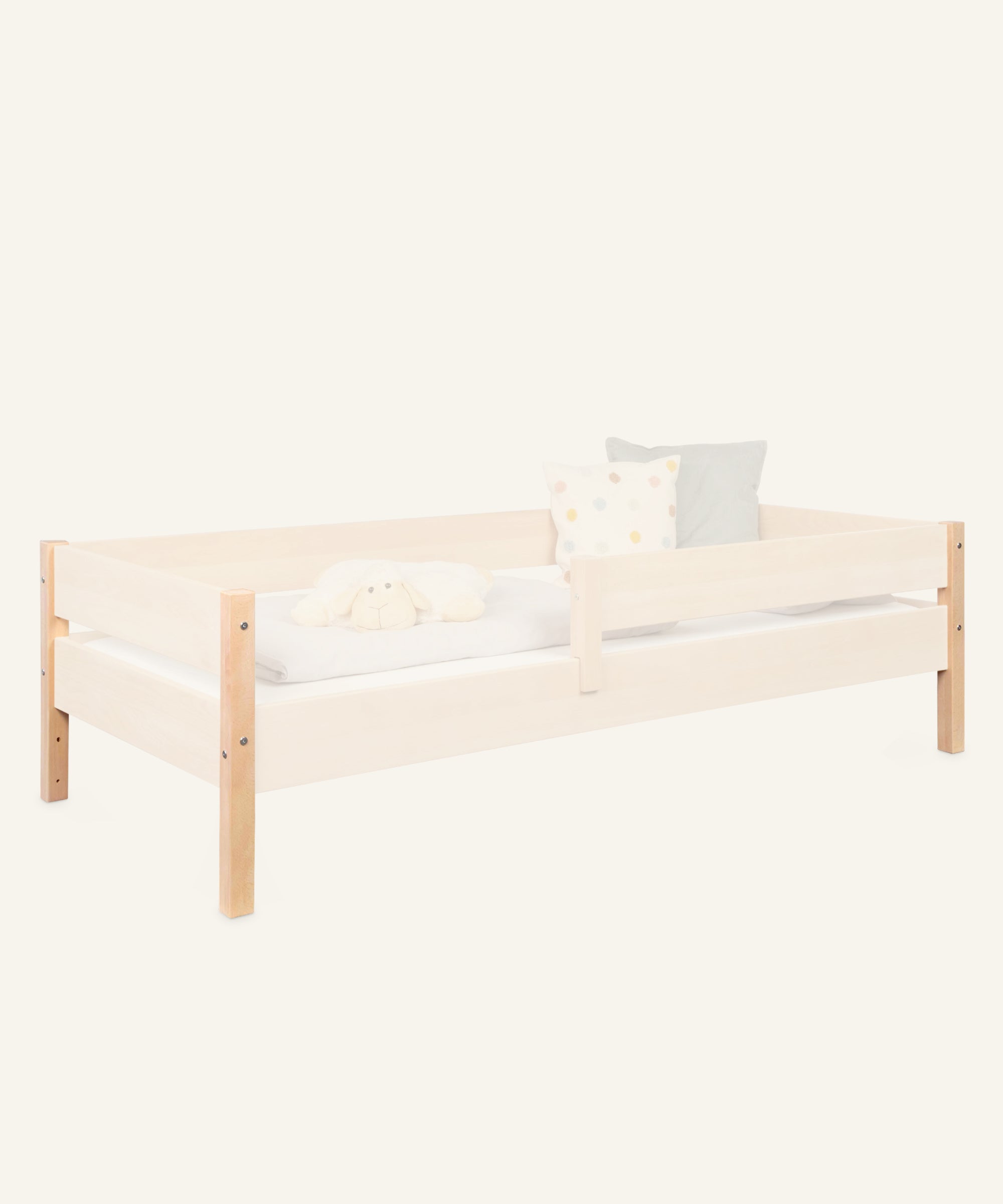 ehrenkind-umbau-set-nova-buche-vom-bodenbett-zum-kinderbett-naturbelassen image 1