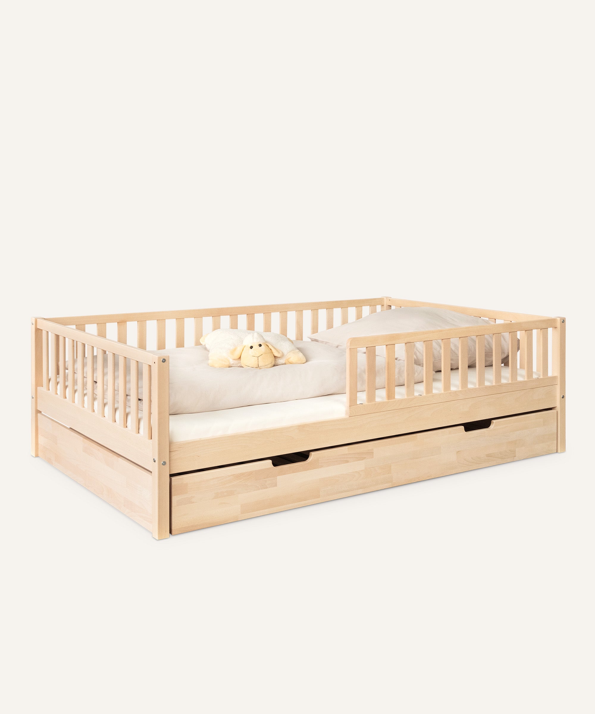 ehrenkind-kinderbett-livo-buche-natur-90x200-cm-mit-rausfallschutz image 4