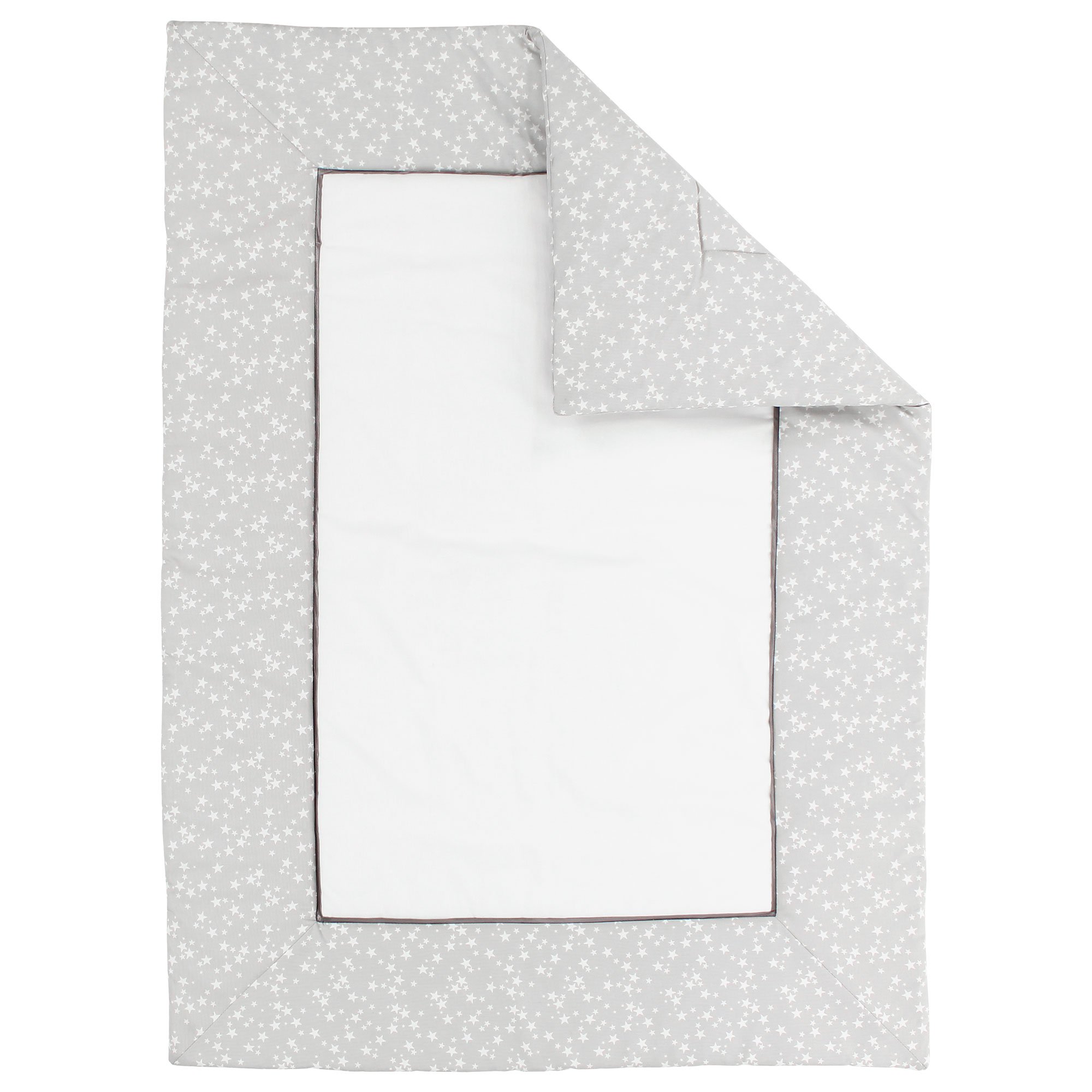 babybay-krabbeldecke-135x100-cm-wei-perlgrau-sterne-auch-als-kinderbettdecke-nut image 1
