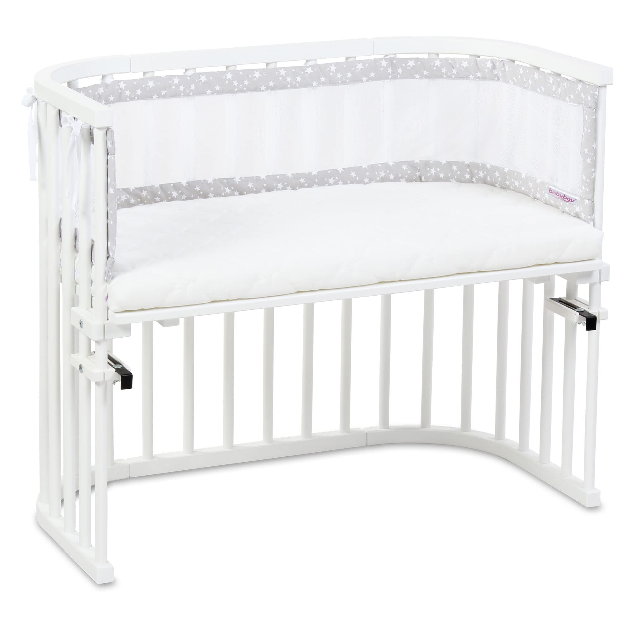babybay-nestchen-mesh-piqu-bettumrandung-f-r-beistellbett-original-perlgrau-ster image 5