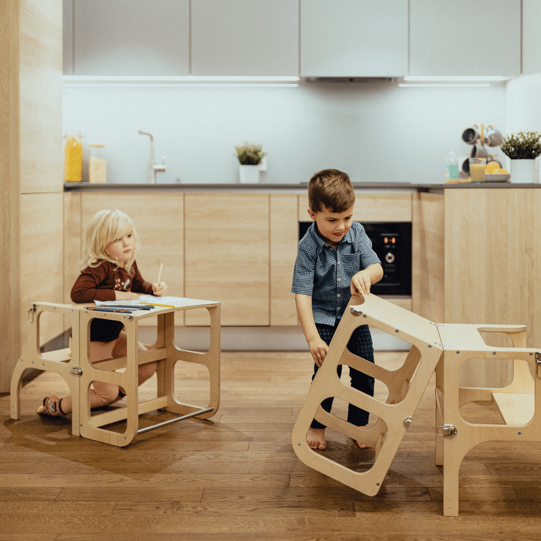 ette-tete-step-n-sit-wandelbarer-montessori-lernturm-und-tisch-2-in-1-aus-holz image 5