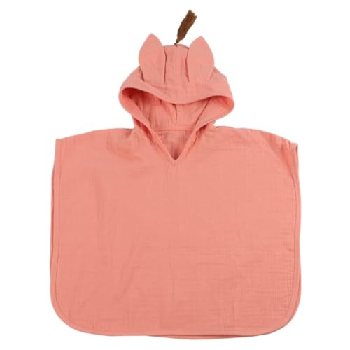 puckdaddy-badeponcho-sanna-musselin-koralle-baby-badetuch image 6