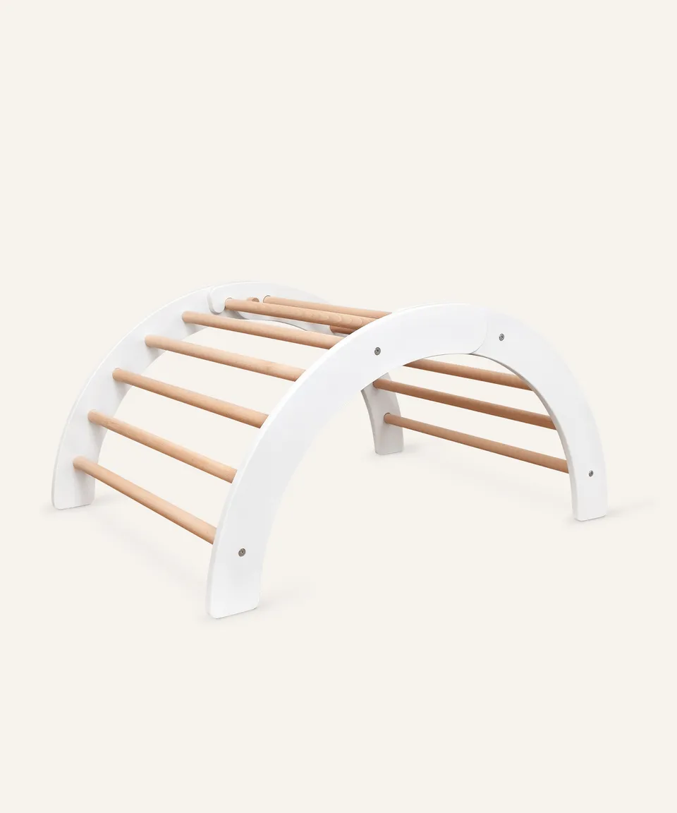 ehrenkind-kletterbogen-natur-wei-montessori-kletterger-t-mit-wippfunktion image 1
