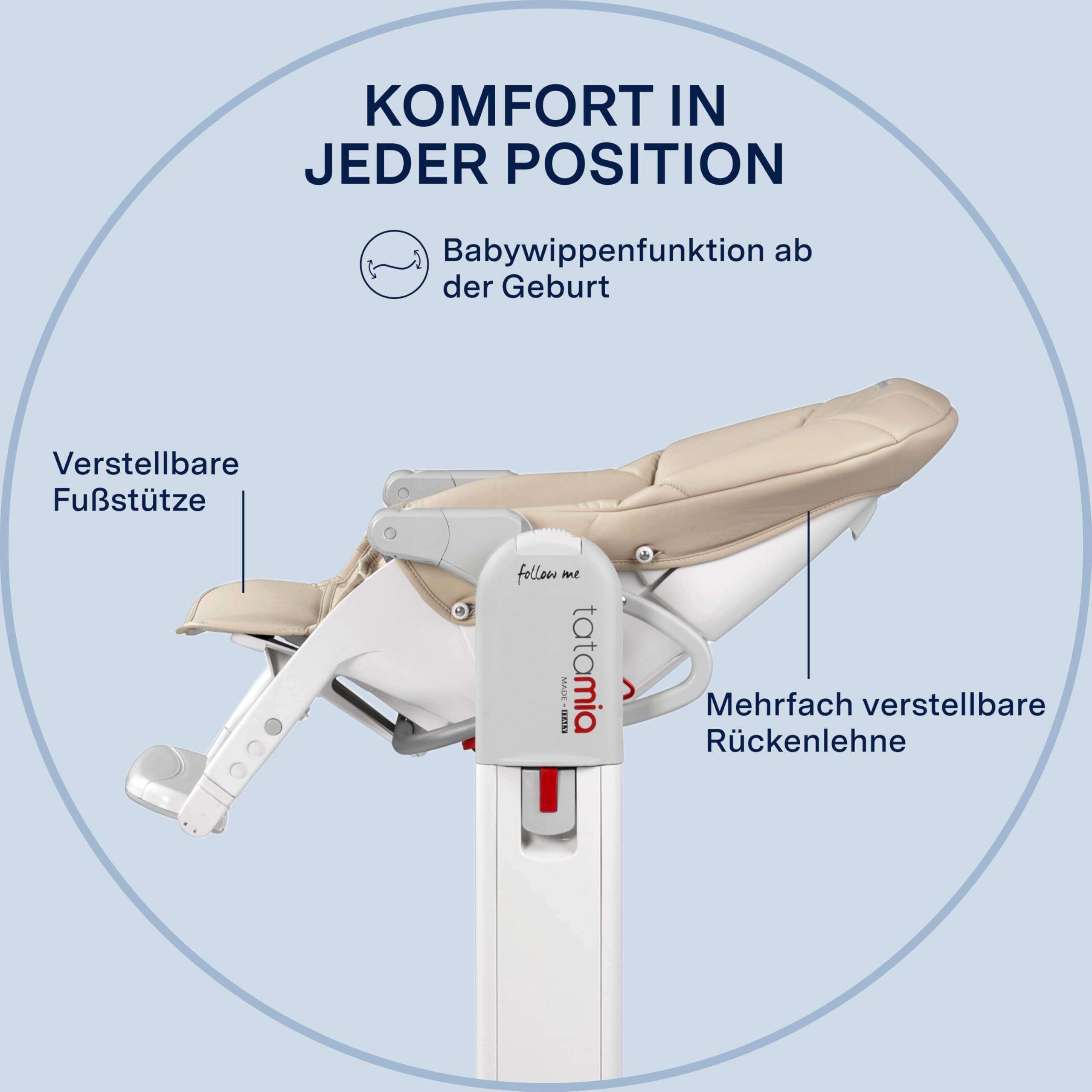 peg-perego-tatamia-follow-me-hochstuhl-3-in-1-hochstuhl-liegefunktion-wippe-9-h- image 3