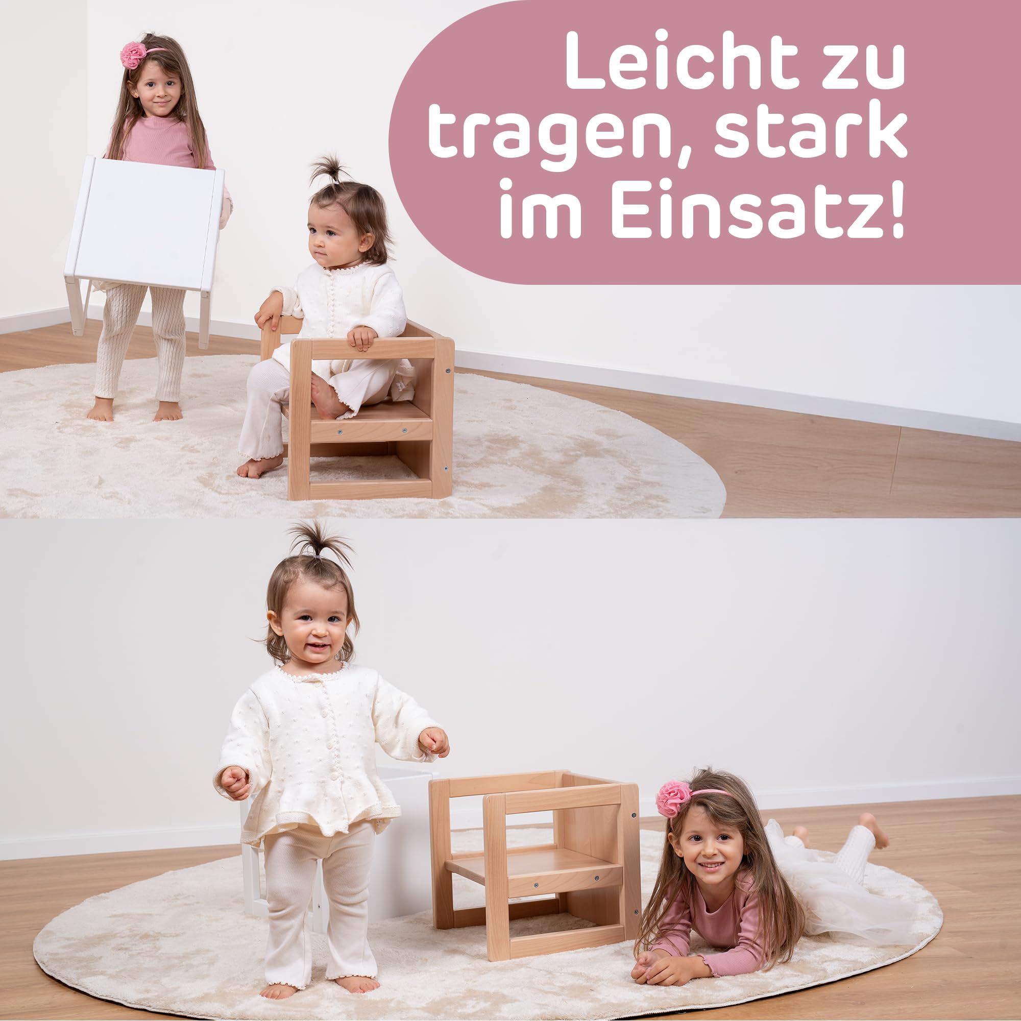 babybay-sitzhocker-littlefoot-3-in-1-kinderstuhl-tisch-aus-massivbuche-3-sitzh-h image 8