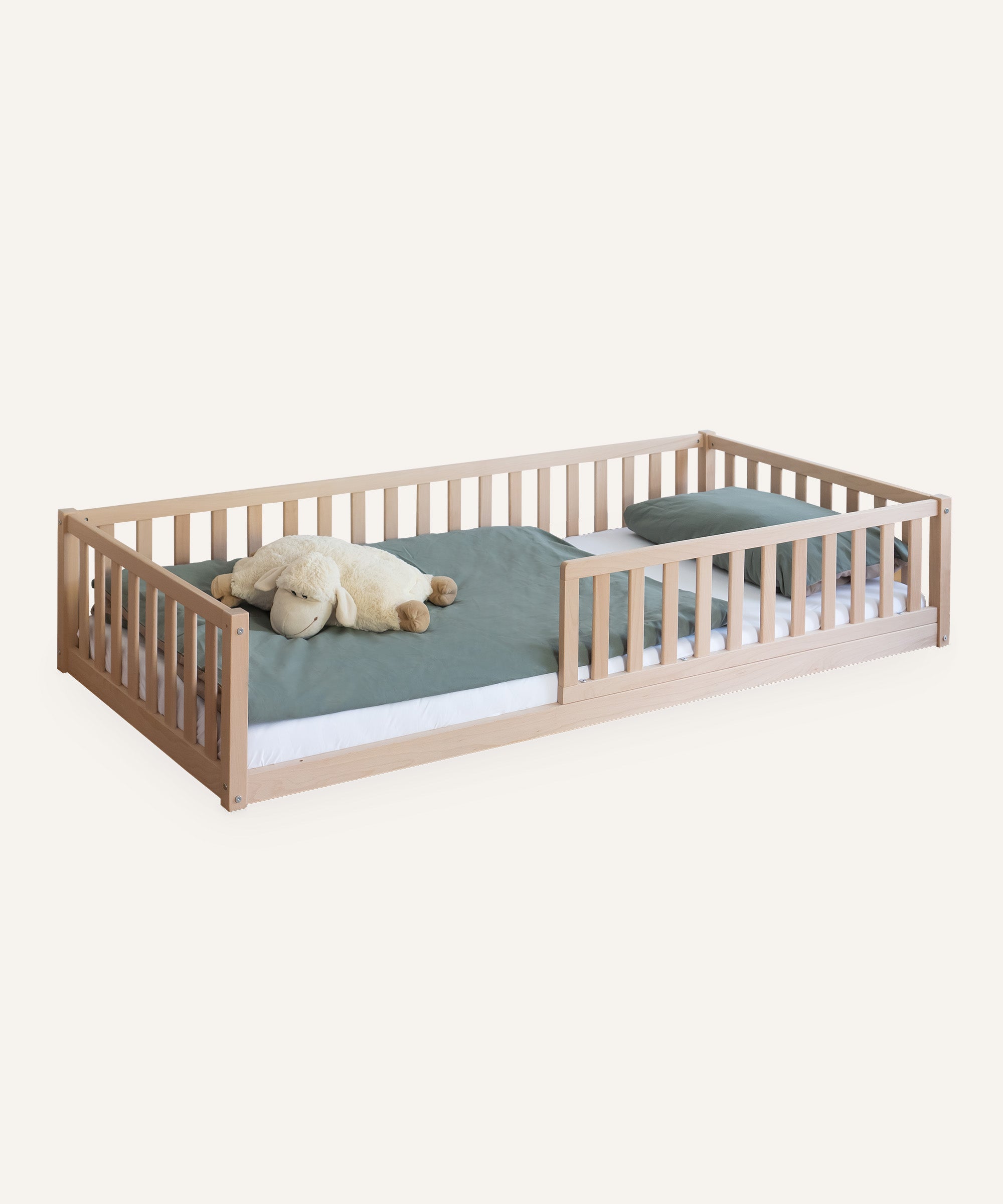 ehrenkind-bodenbett-livo-b-ware-aus-buche-2-in-1-kinderbett-mit-boden-und-standa image 1