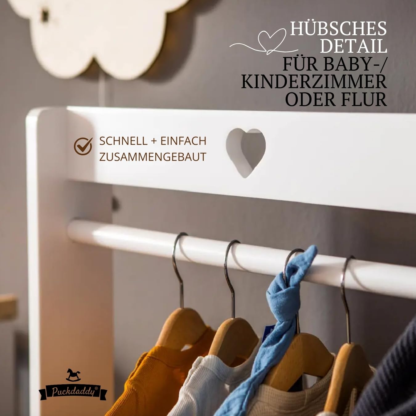 puckdaddy-montessori-kindergarderobe-svetje-wei-mit-ablage-und-stange image 6