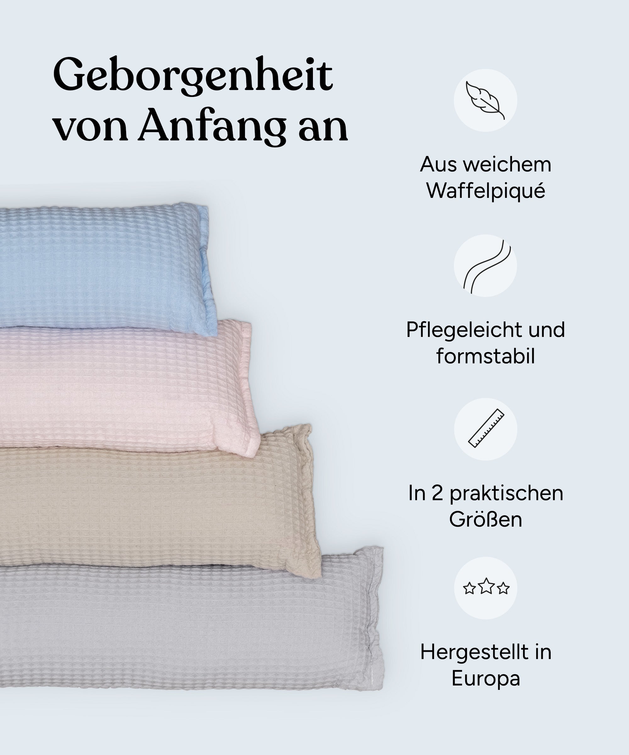 ehrenkind-bettschlange-b-ware-waffelpiqu-verschiedene-farben-gr-en image 4
