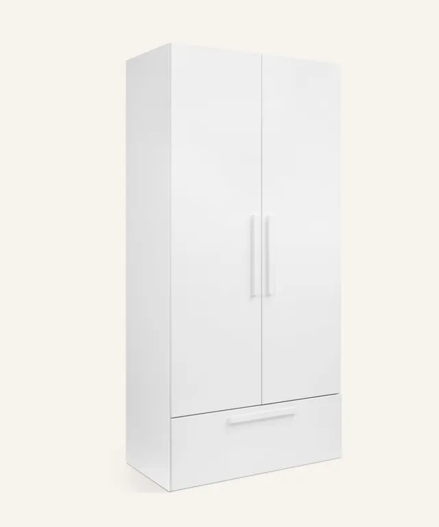 ehrenkind-kleiderschrank-linia-mit-rollschublade-kiefer-wei-100-cm image 1