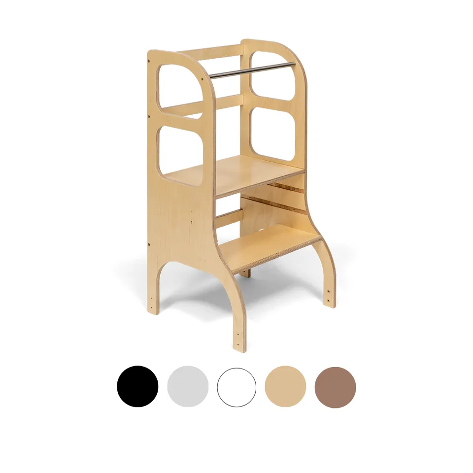 ette-tete-step-up-h-henverstellbarer-montessori-lernturm-aus-holz-made-in-europe image 1