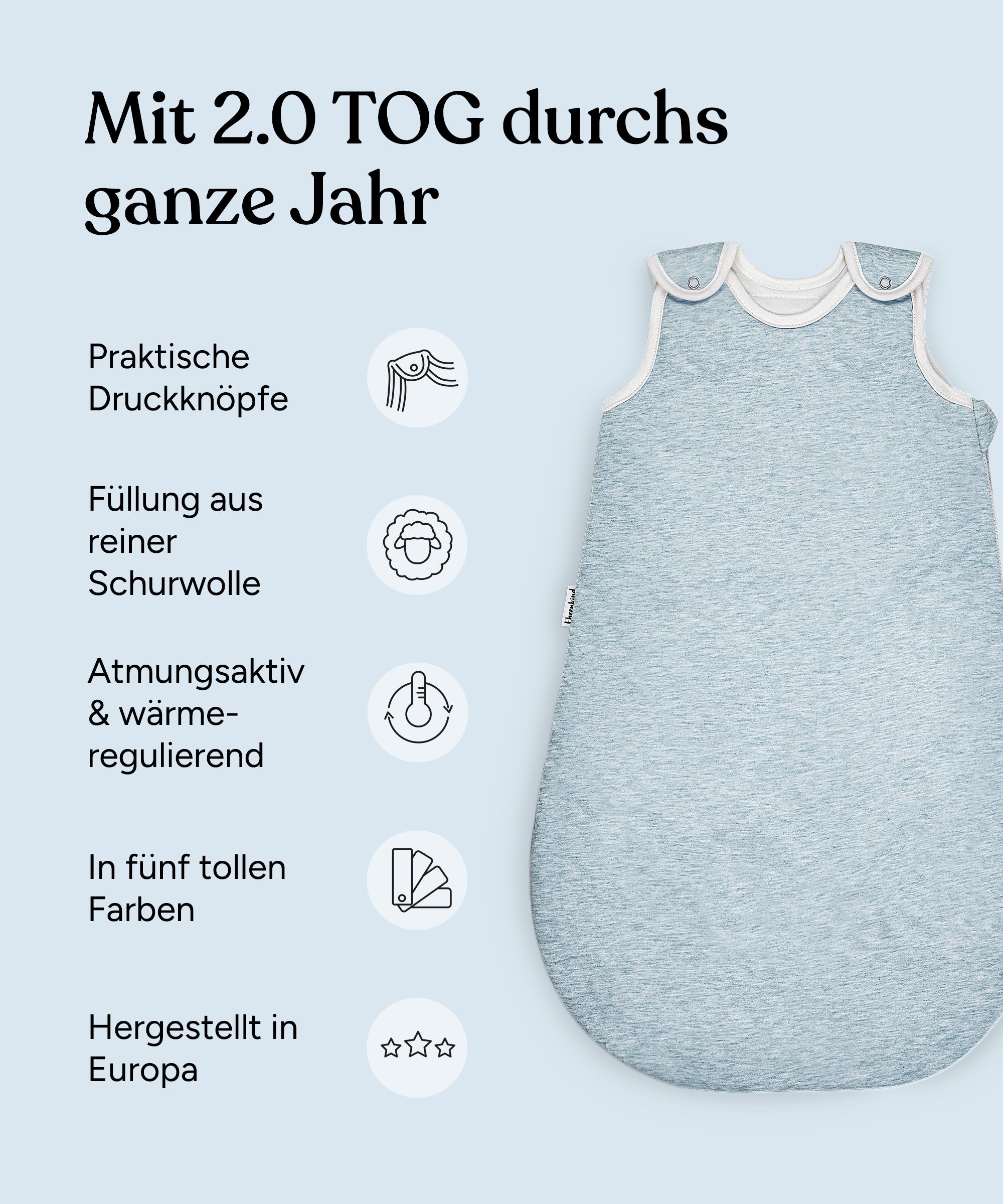 ehrenkind-babyschlafsack-ganzj-hrig-mit-wollf-llung-b-ware image 3