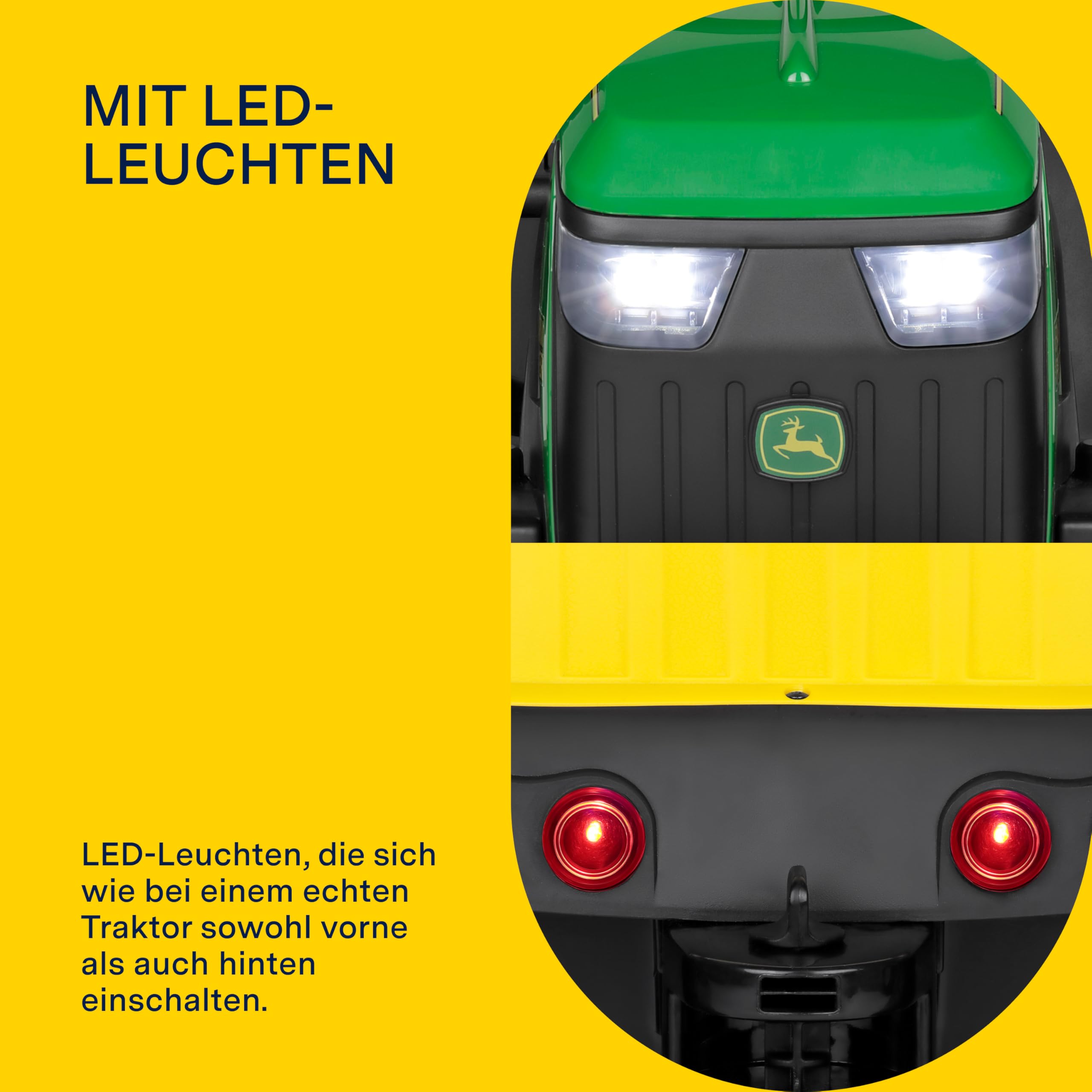 peg-perego-john-deere-farm-power-elektrotraktor-mit-funksteuerung-und-anh-nger-a image 7