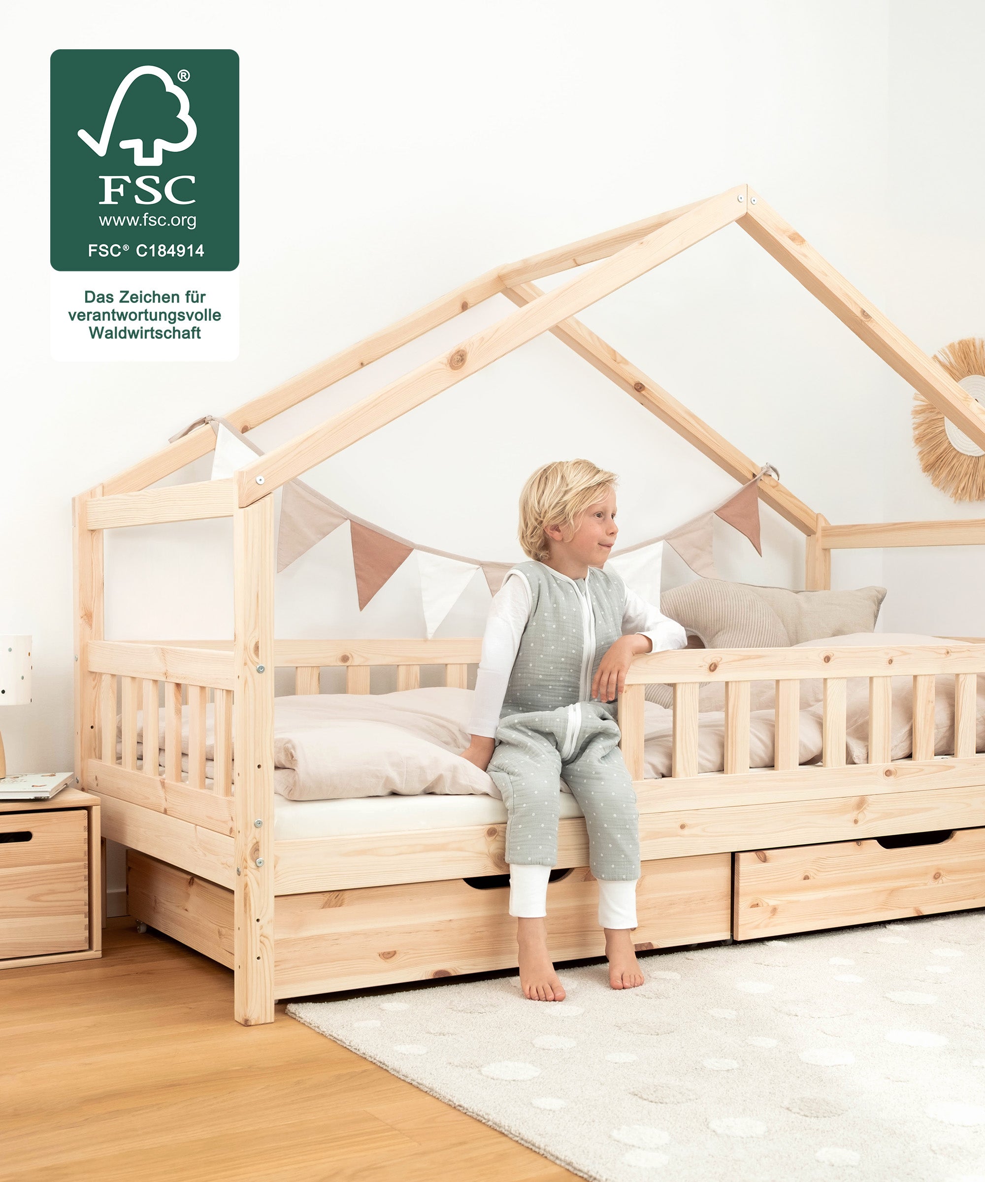 ehrenkind-panorama-hausbett-lille-kiefer-natur-2-in-1-kinderbett image 4