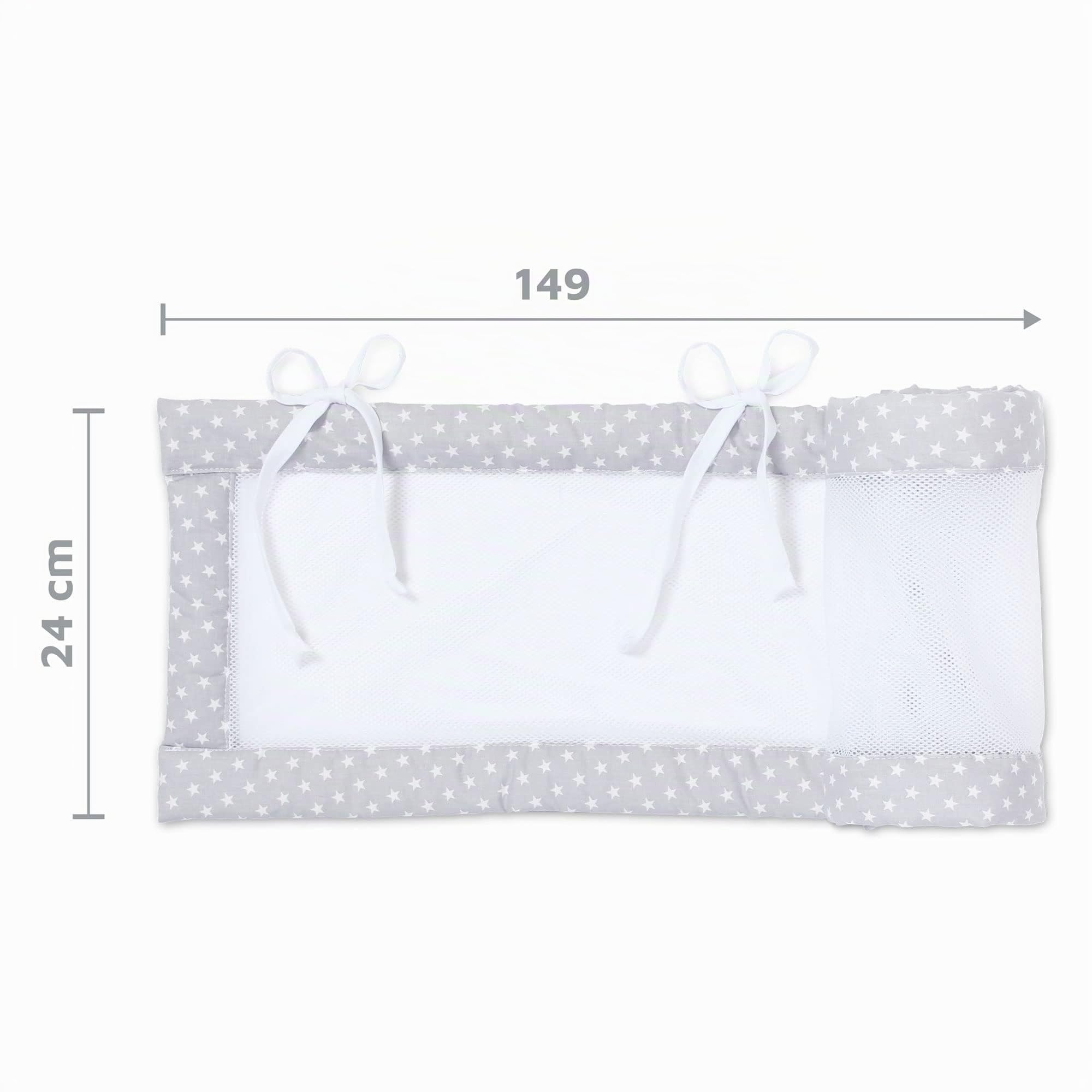 babybay-nestchen-mesh-f-r-modell-original-lichtgrau-sterne-wei image 6