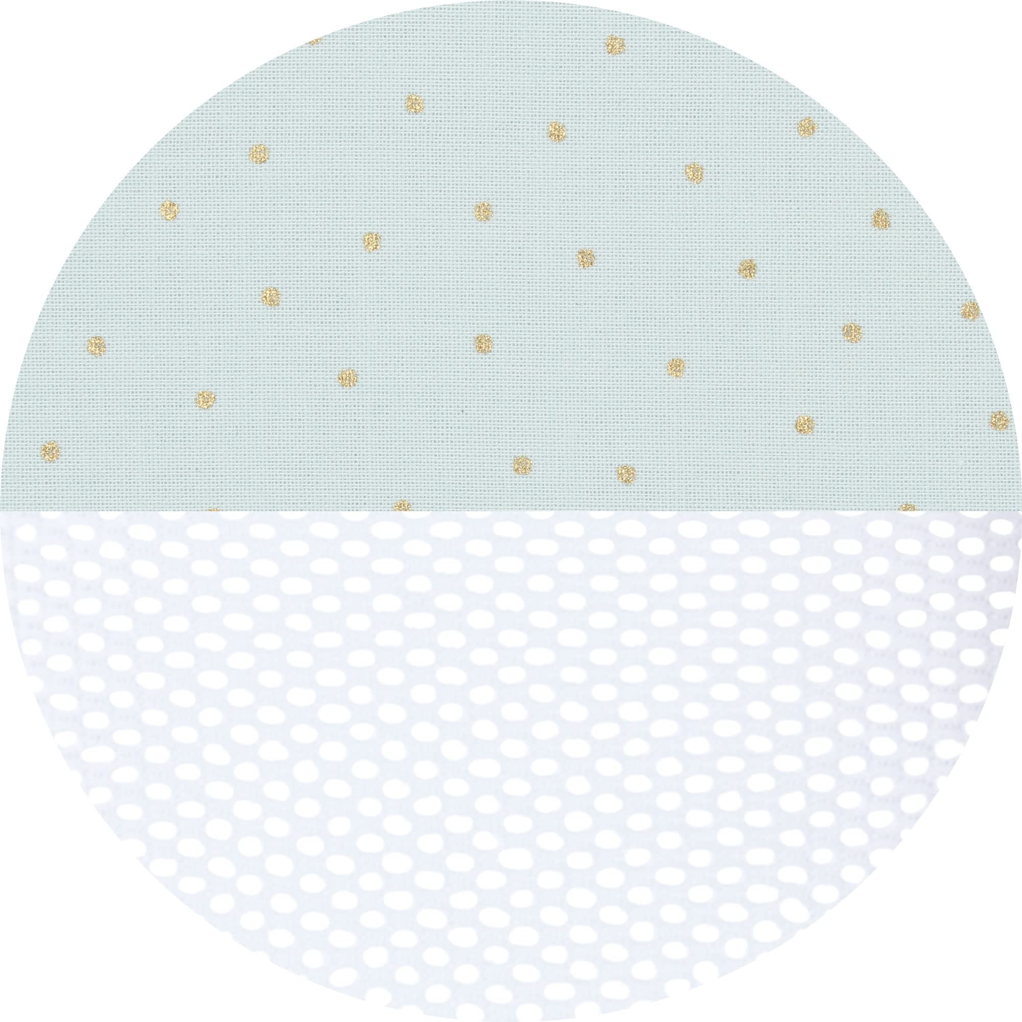 babybay-nestchen-mesh-royal-f-r-modell-original-mint-mit-glitzerpunkten-gold image 4