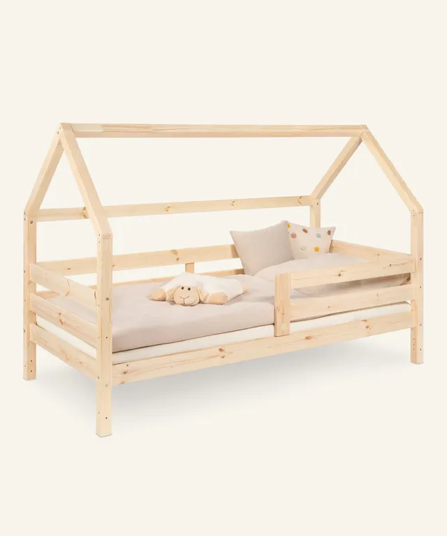 ehrenkind-hausbett-sona-aus-kiefer-bodenbett-f-rs-kinderzimmer image 1