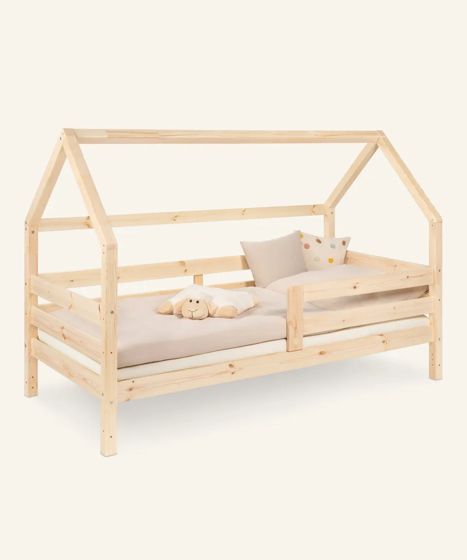 ehrenkind-hausbett-sona-aus-kiefer-bodenbett-f-rs-kinderzimmer image 1