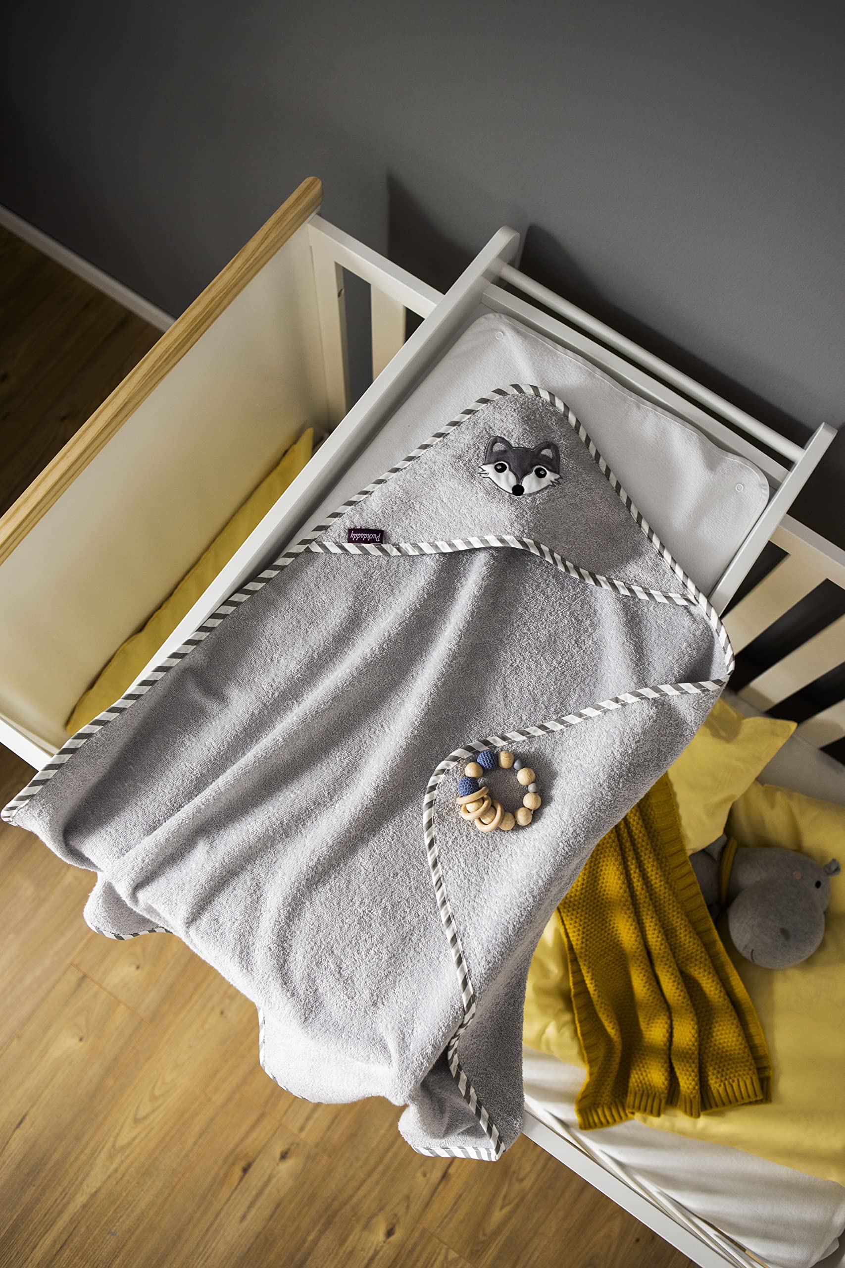 puckdaddy-kapuzenhandtuch-foxi-mit-fuchs-design-frottee image 3