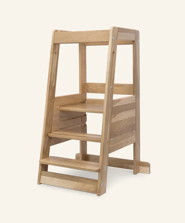 ehrenkind-lernturm-lille-b-ware-eiche-lern-und-tritthilfe-f-r-kinder image 1