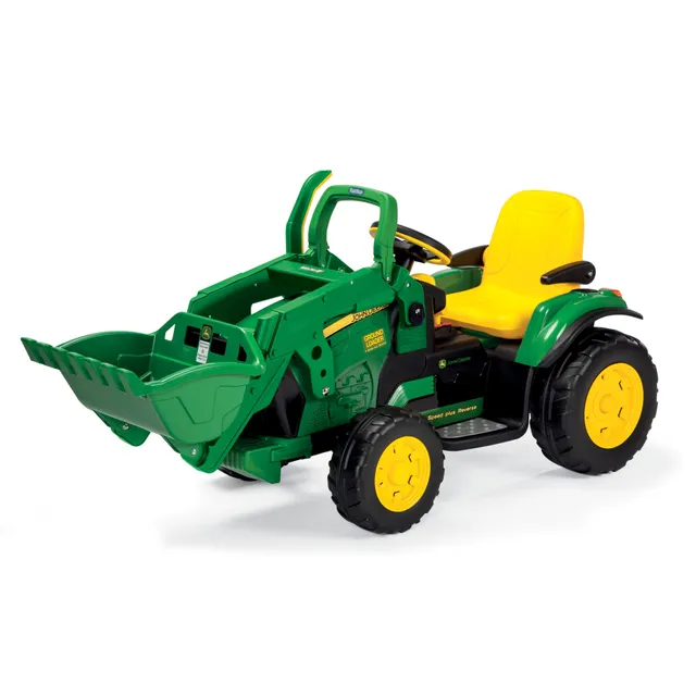 peg-perego-john-deere-baggerlader-elektrisches-kinderfahrzeug-mit-12v-akku-gelb- image 1