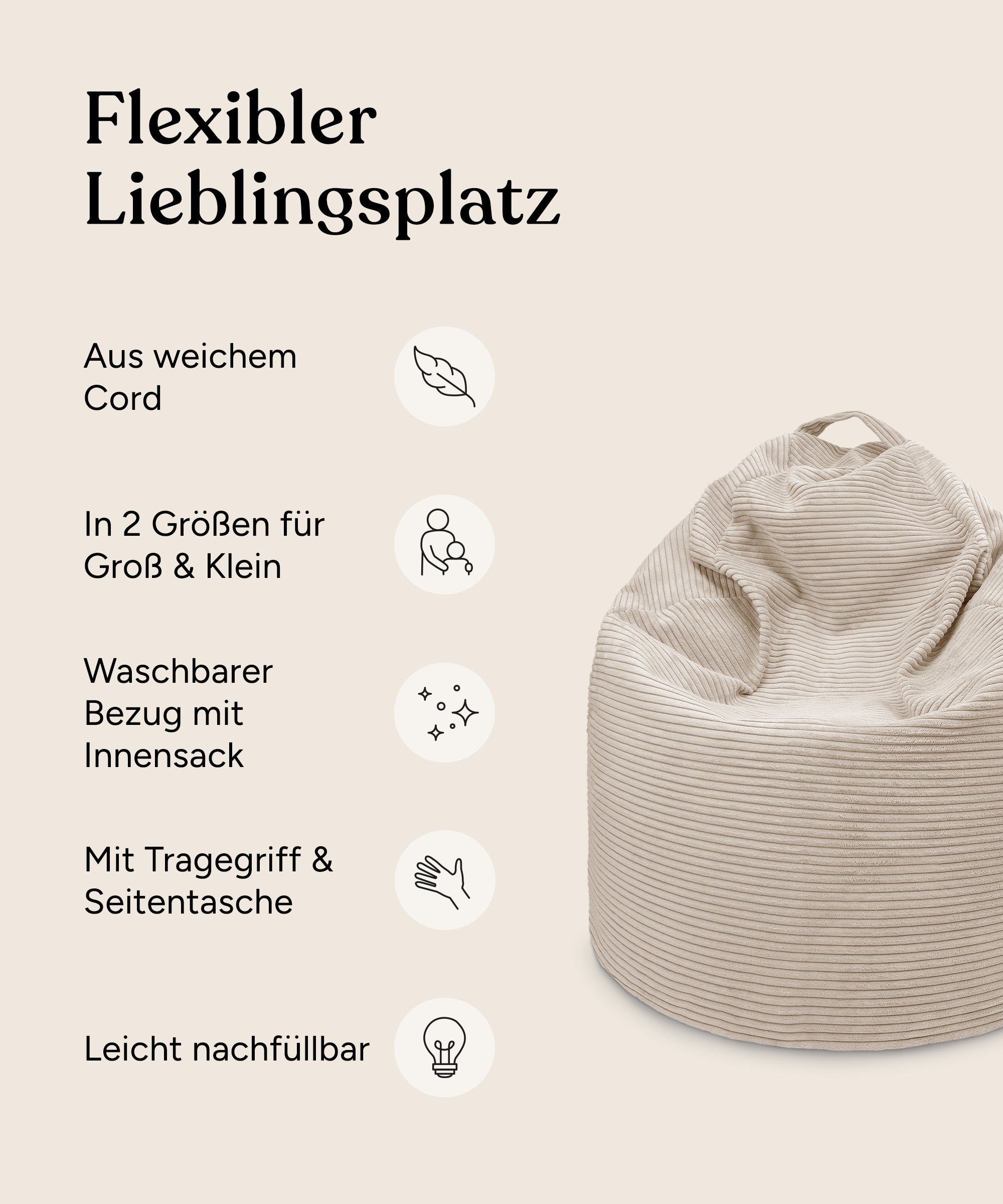 ehrenkind-kinder-sitzsack-aus-cord-mit-separatem-innensack-waschbarem-bezug-und- image 3