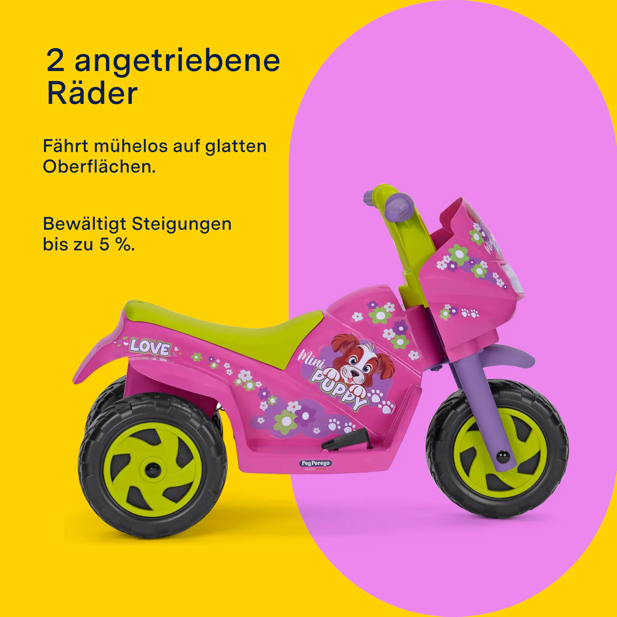 peg-perego-mini-puppy-elektromotorrad-ab-1-jahr-6v-akku-led-scheinwerfer-hupe-mu image 5