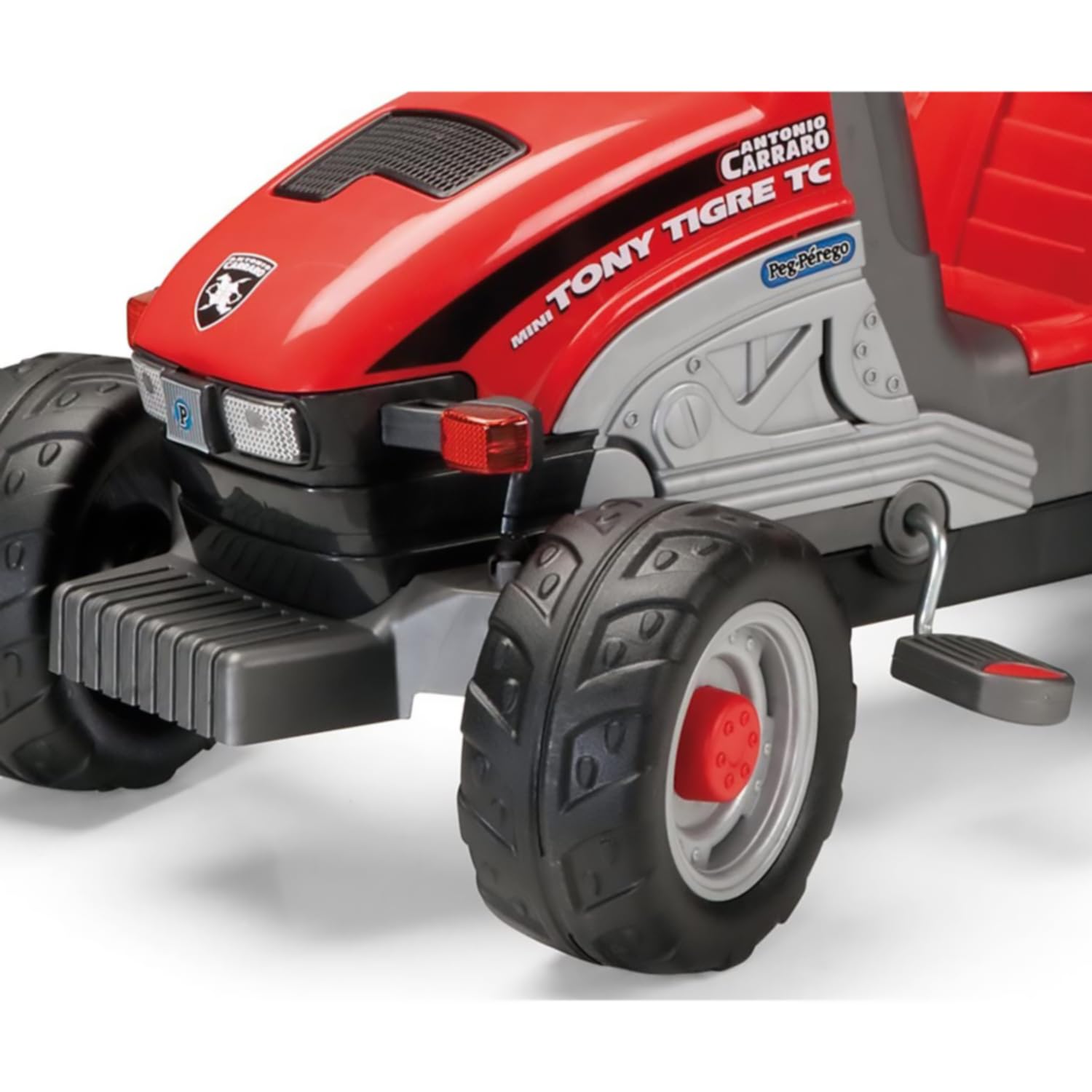 peg-perego-mini-traktor-mit-pedalen-f-r-kinder-ab-2-jahren-inklusive-anh-nger image 3