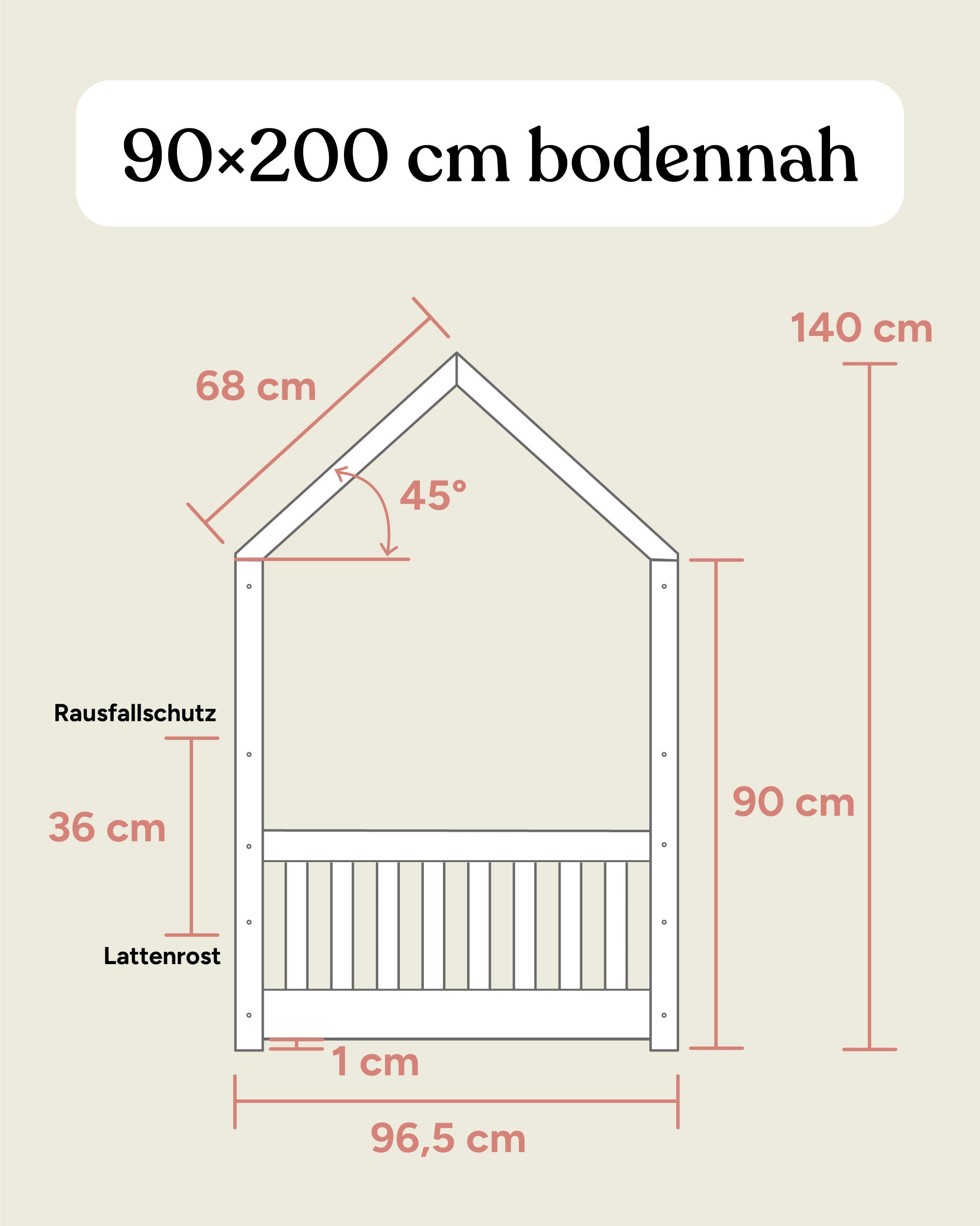 ehrenkind-hausbett-livo-buche-natur-90-200-cm-2-in-1 image 7