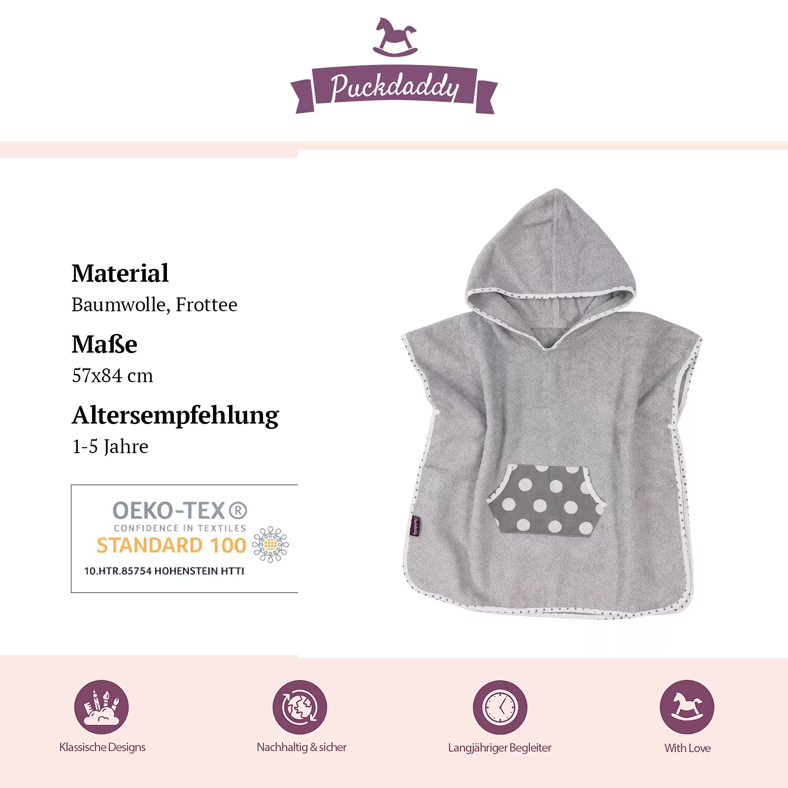 puckdaddy-badeponcho-57-x-84-cm-baby-poncho-mit-kapuze-100-baumwolle-frottee-oek image 3