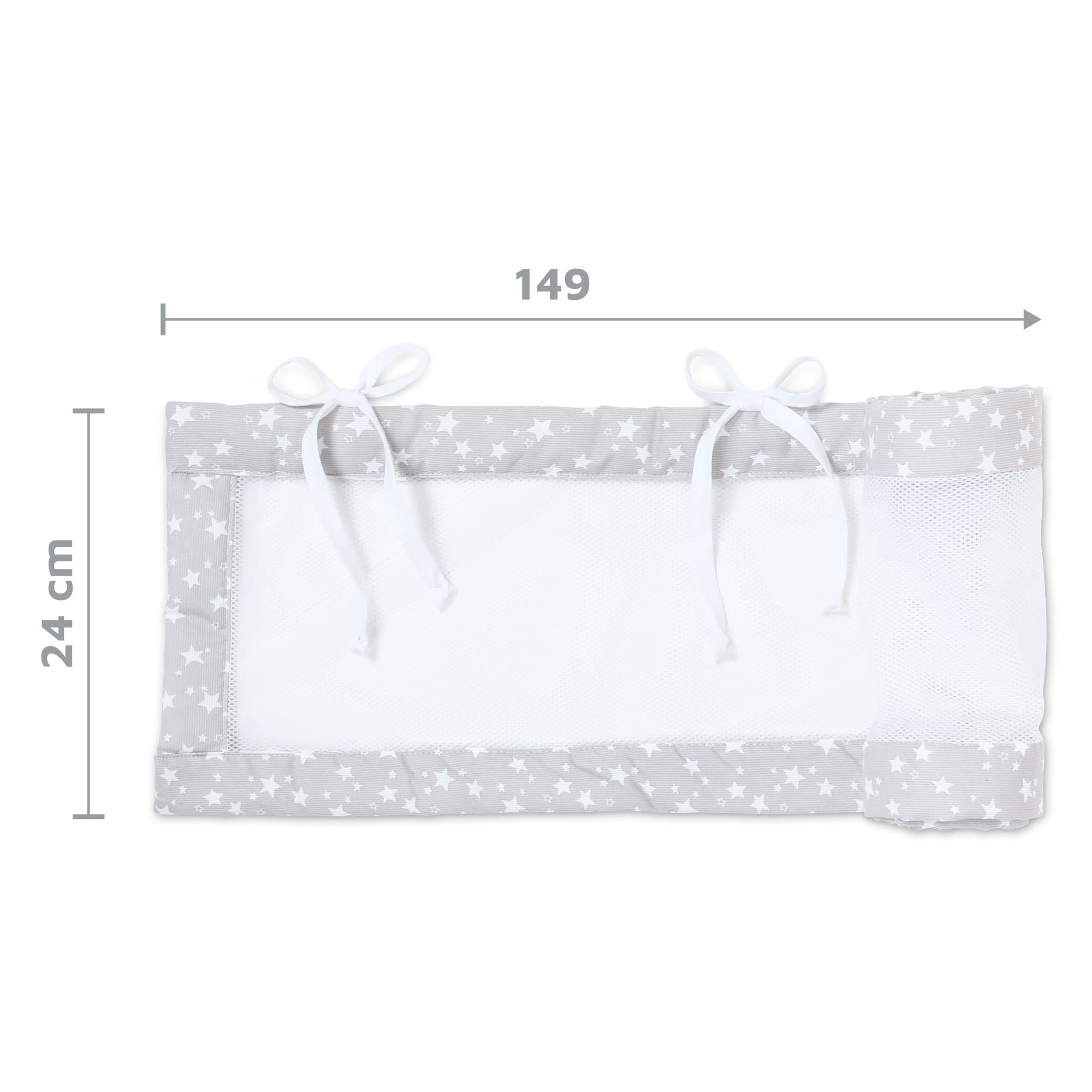 babybay-nestchen-mesh-piqu-bettumrandung-f-r-beistellbett-original-perlgrau-ster image 6