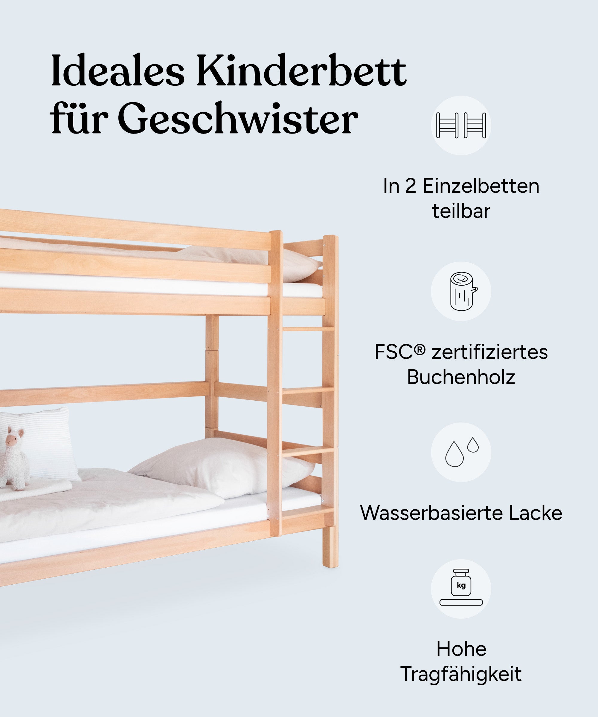 ehrenkind-etagenbett-hoch-b-ware-aus-massivem-buchenholz image 5
