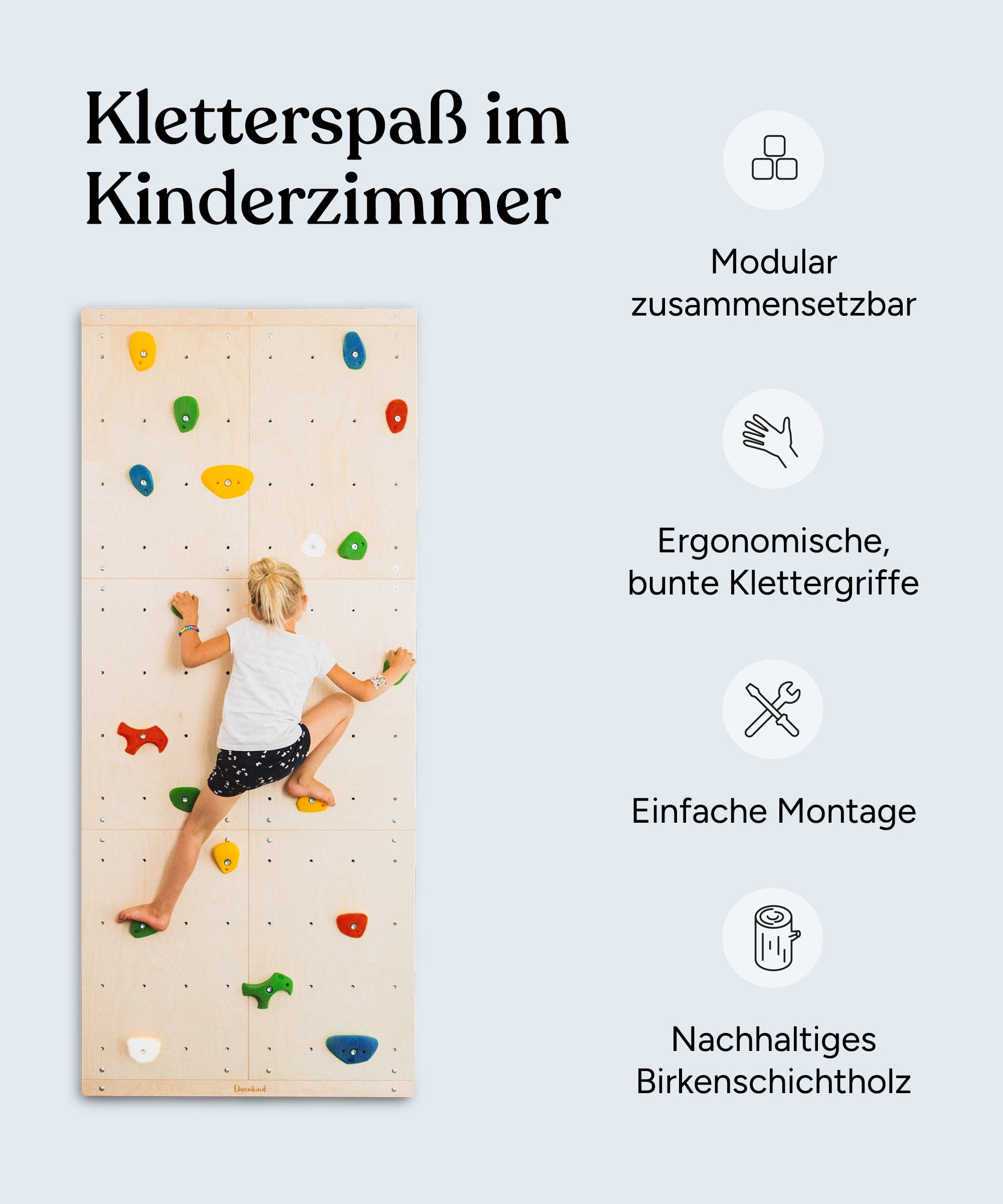 ehrenkind-kletterwand-lille-6-module-belastbar-bis-150-kg image 4