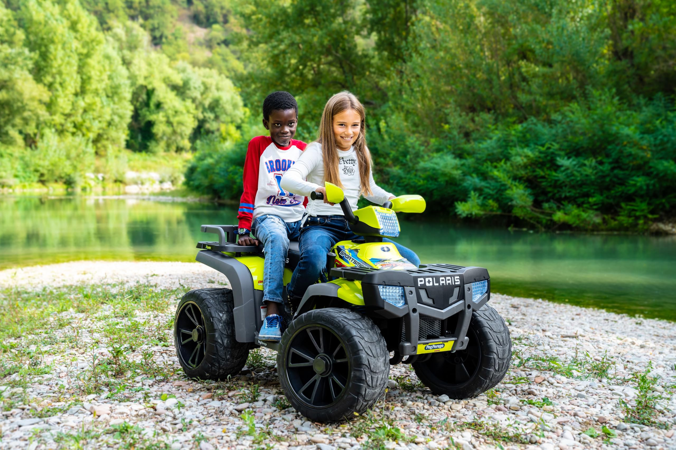 peg-perego-polaris-sportsman-pro-citrus-elektroquad-mit-24v-akku-2x-420w-motoren image 2
